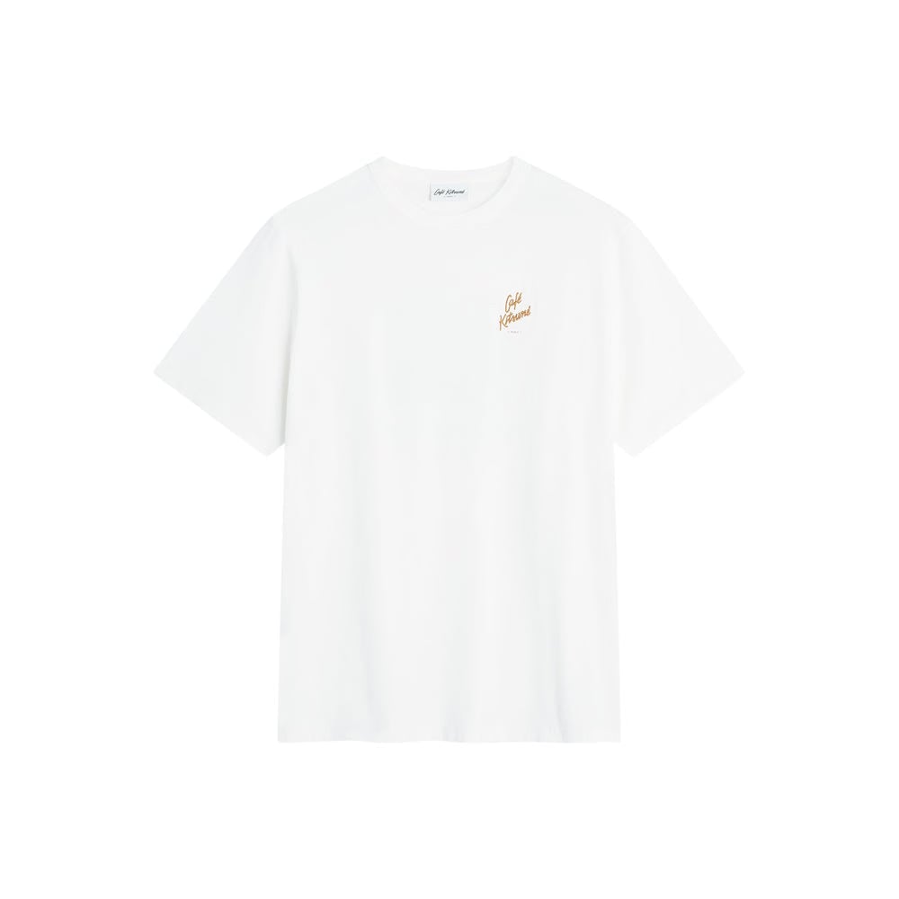 CAFÉ KITSUNÉ Biking Barista Fox Relax T-Shirt - Tapioca
