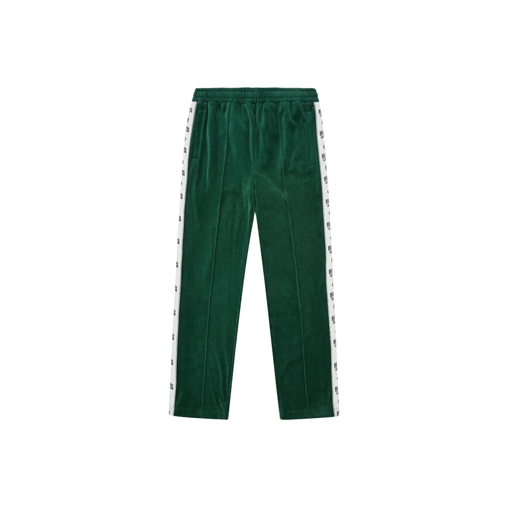Billionaire Boys Club Small Arch Logo Taped Velour Track Pants - Dark Green