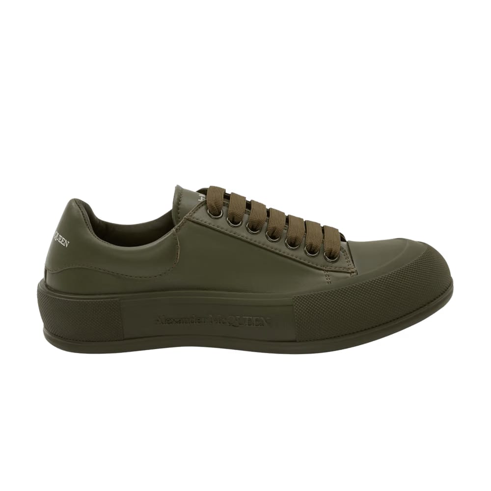 Alexander McQueen Deck Lace Plimsoll Khaki