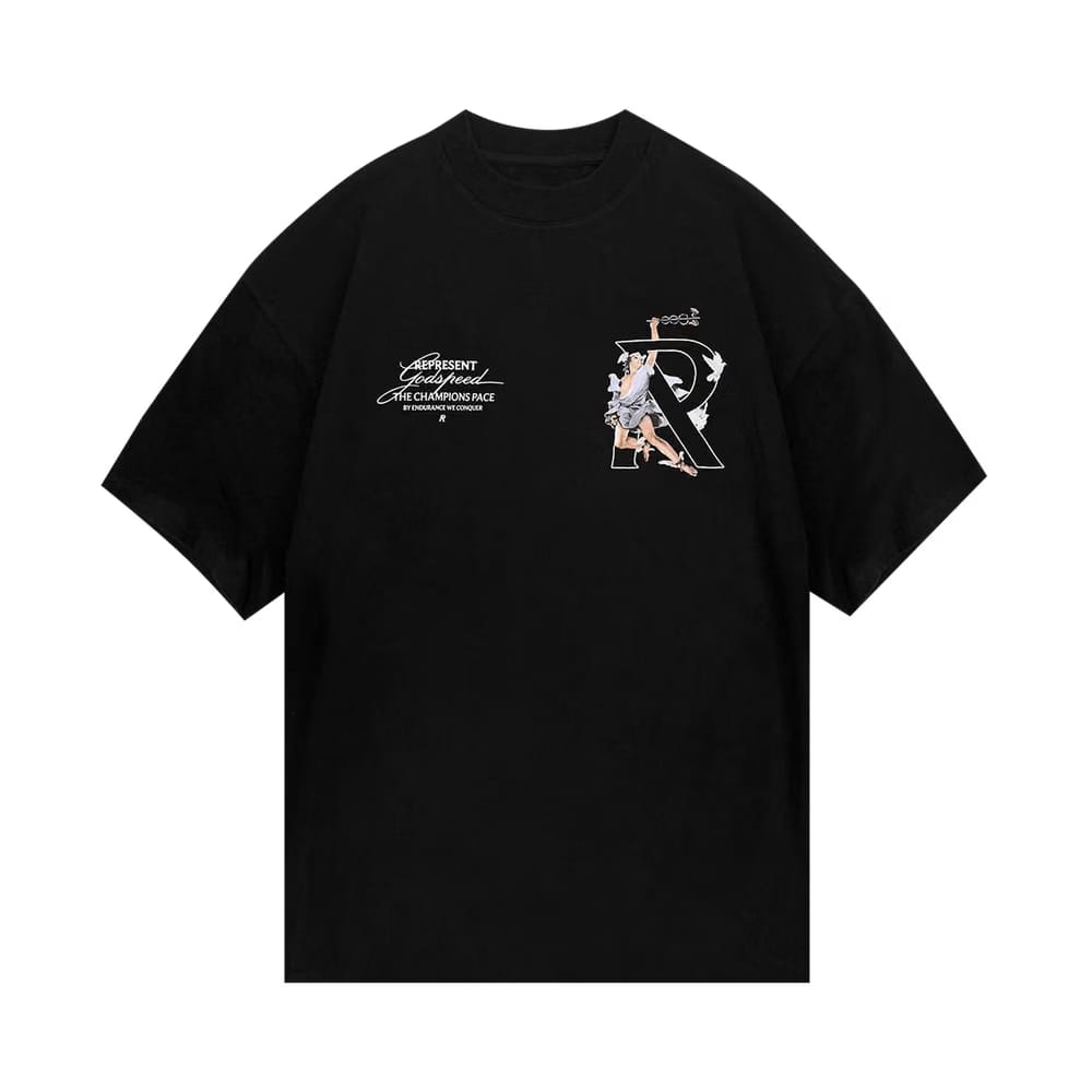 Represent Clo Hermes T-Shirt Jet Black