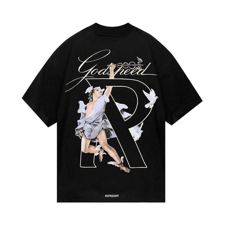 Represent Clo Hermes T-Shirt Jet Black