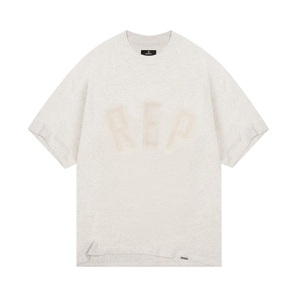 Represent Clo Rep Appliqué T-Shirt Cream
