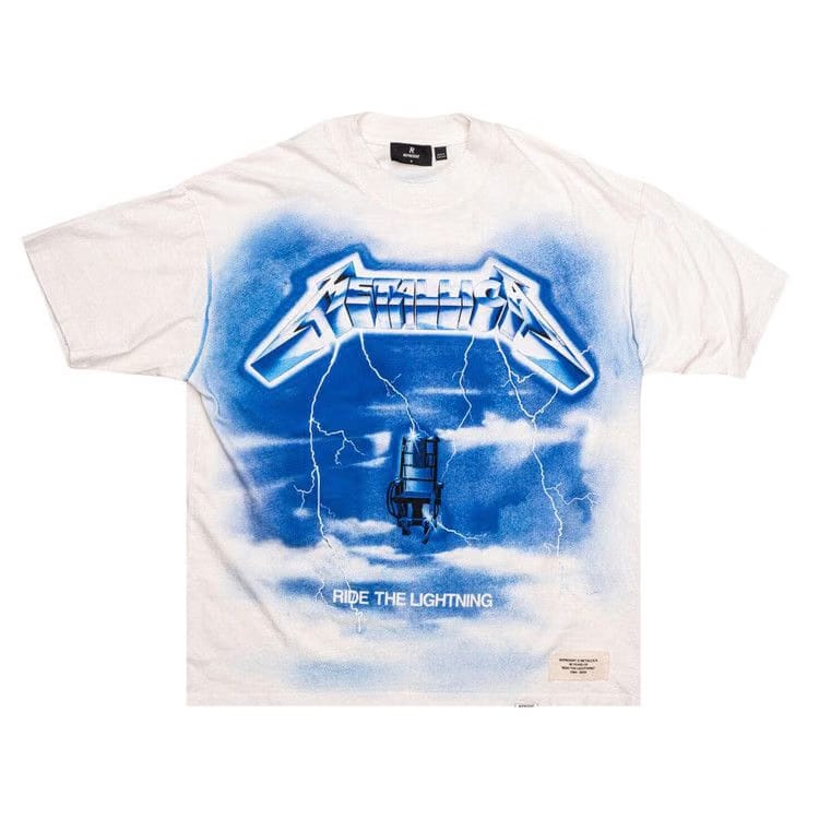 Represent Clo Metallica Ride the Lightning T-Shirt Flat White