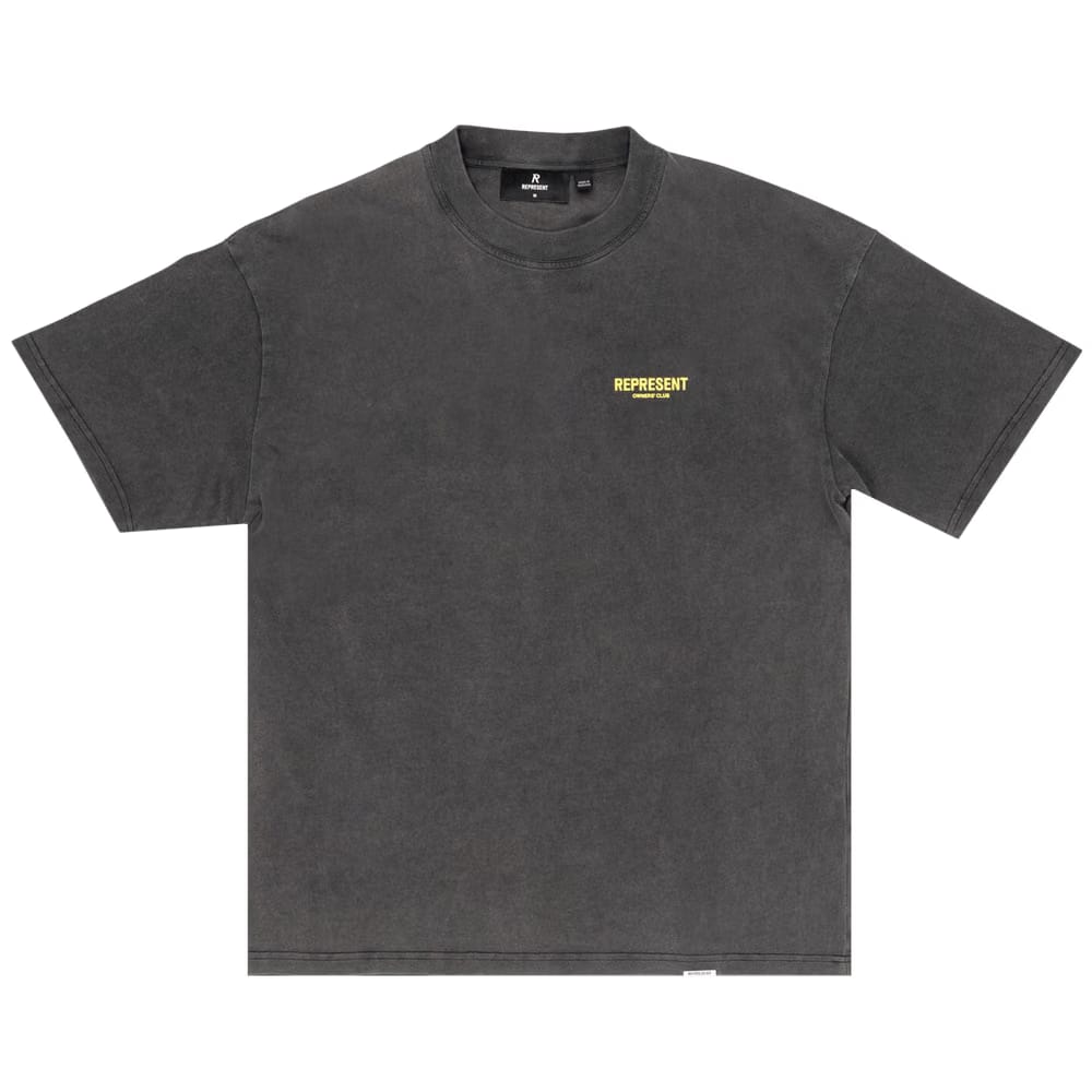 Represent Clo Represent Owners Club T-Shirt Vintage Grey/Yellow