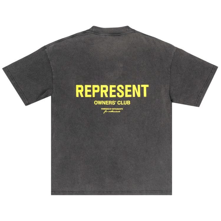 Represent Clo Represent Owners Club T-Shirt Vintage Grey/Yellow