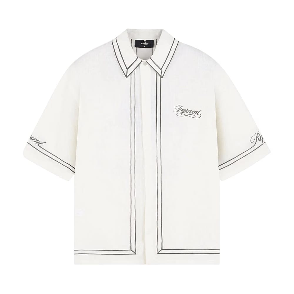 Represent Clo Border Shirt Whisper White