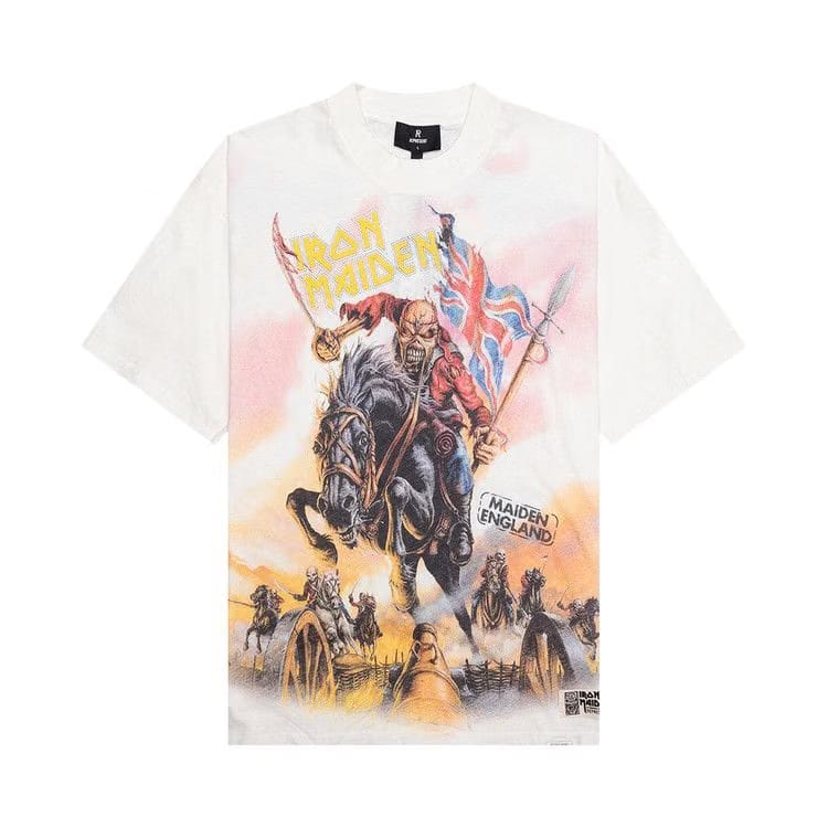Represent Clo x Iron Maiden Steed T-Shirt Flat White