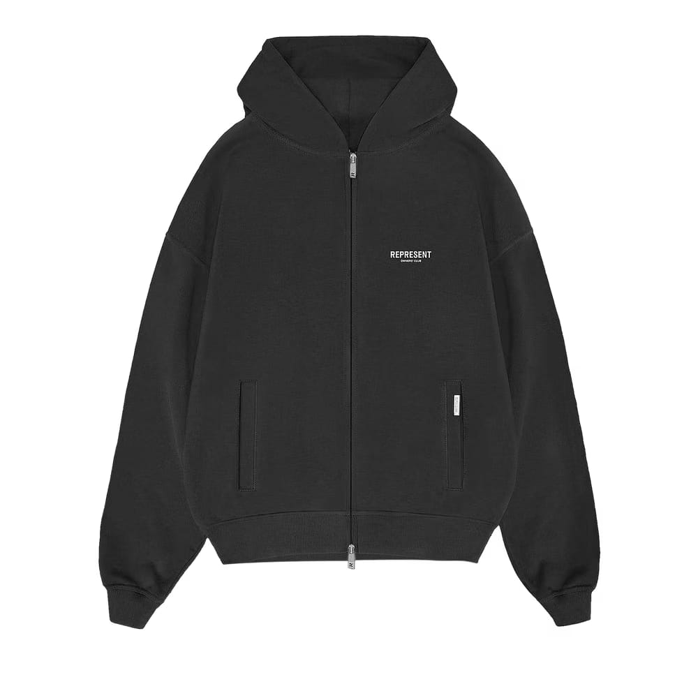 Represent Clo Owners Club Zip Hoodie Black