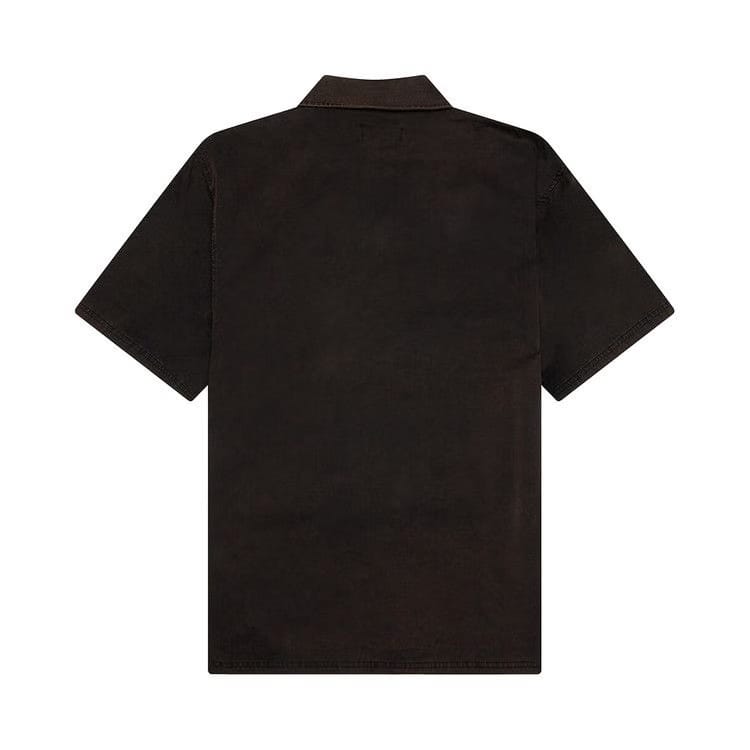 Represent Clo Script Camp Collar Shirt Jet Black