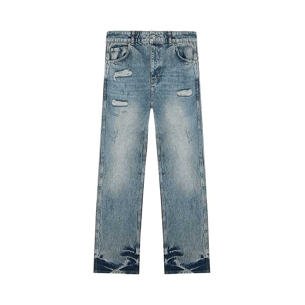 Represent Clo R3 Distressed Baggy Denim Blue/Cream