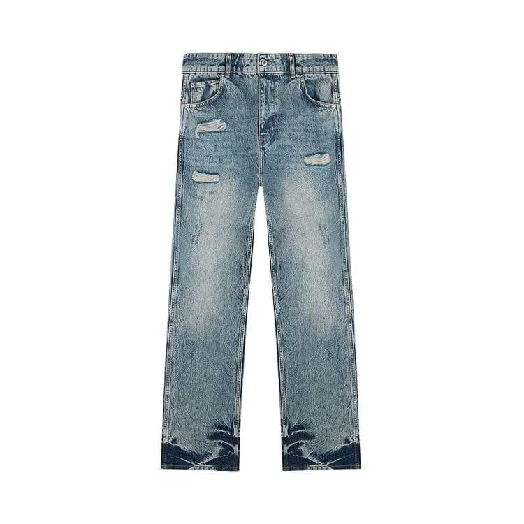 Represent Clo R3 Distressed Baggy Denim Blue/Cream