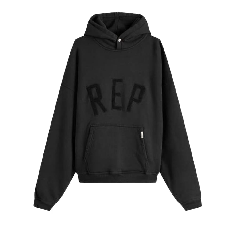 Represent Clo Rep Applique Hoodie Cream Marl