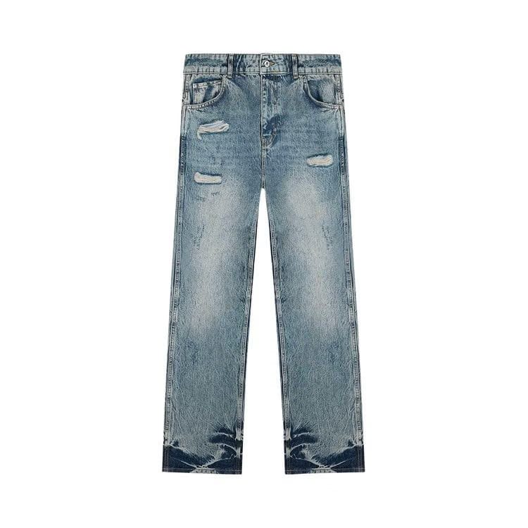 Represent Clo R3 Distressed Baggy Jeans Blue/Cream