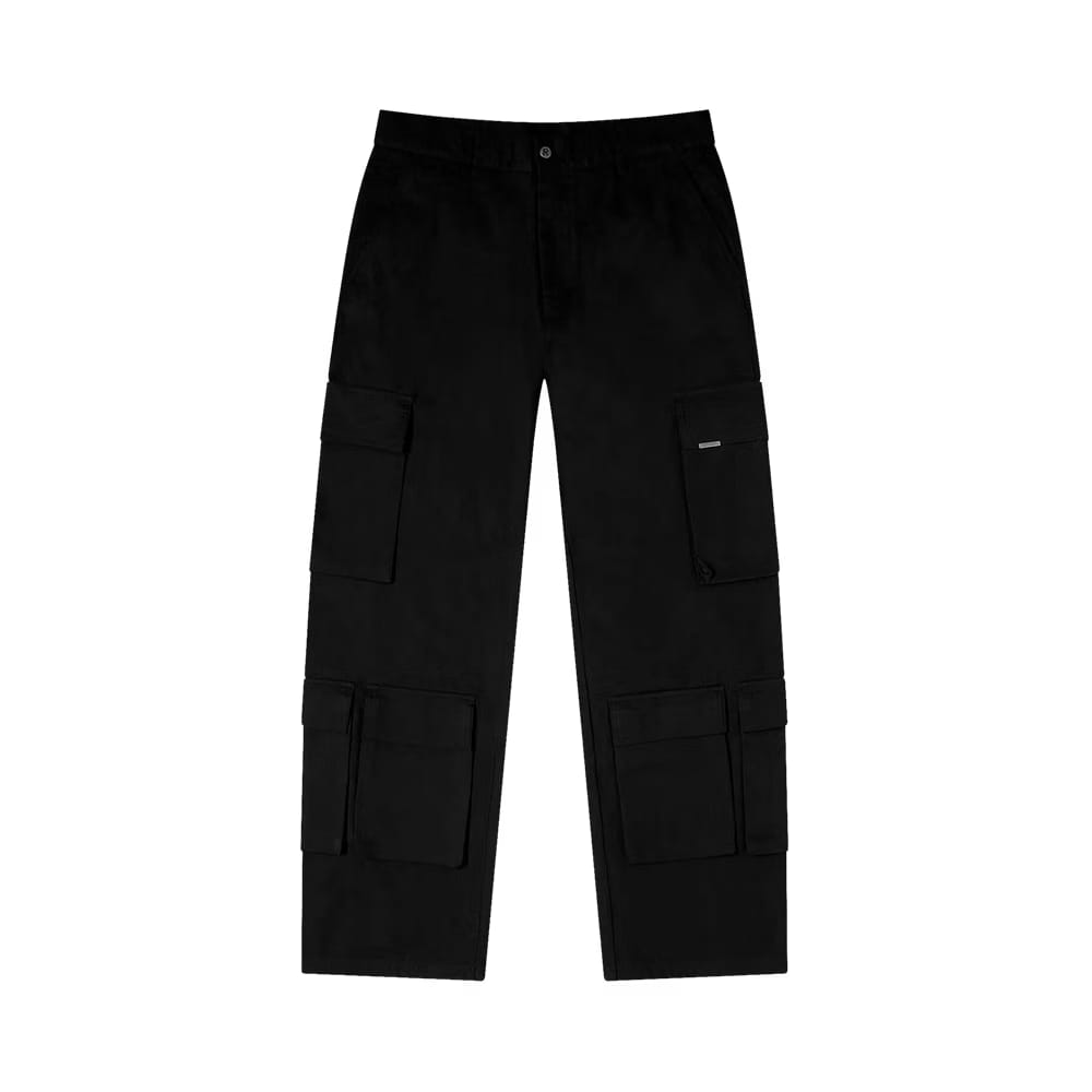Represent Clo Baggy Cargo Pants Black