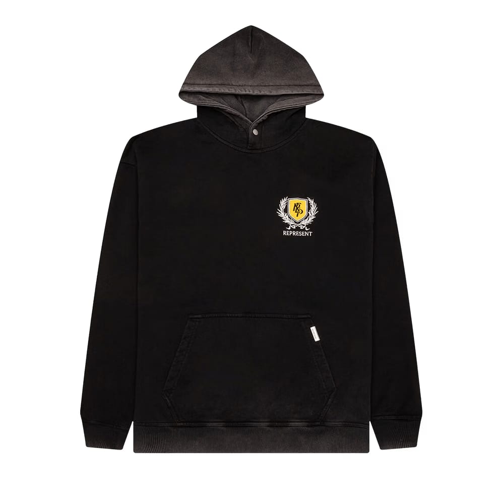Represent Clo Crest Hoodie Vintage Black