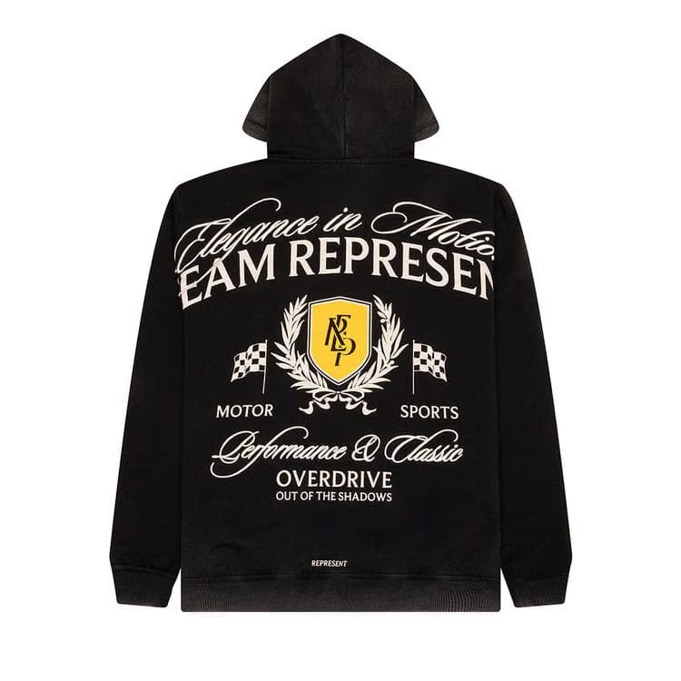 Represent Clo Crest Hoodie Vintage Black