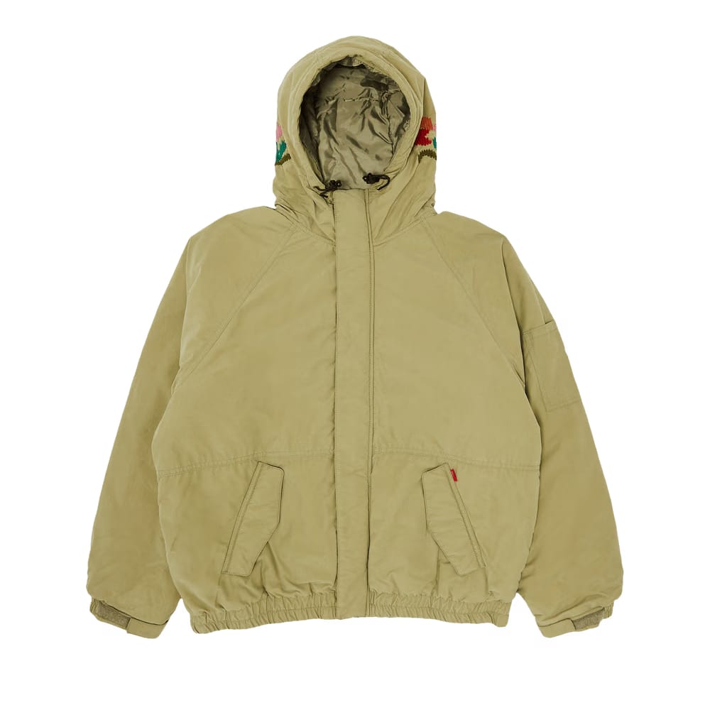 Supreme Needlepoint Hooded Jacket Olive