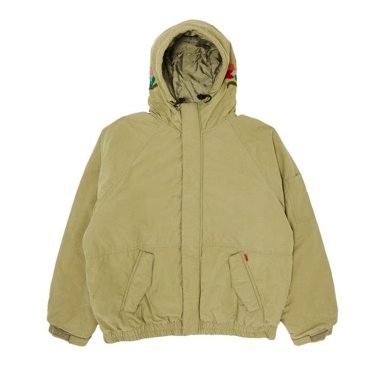 Supreme Needlepoint Hooded Jacket Olive