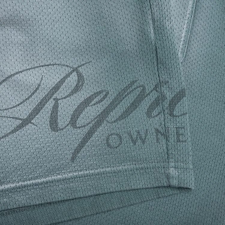 Represent Clo Owner Club Script Mesh Shorts Vintage Green