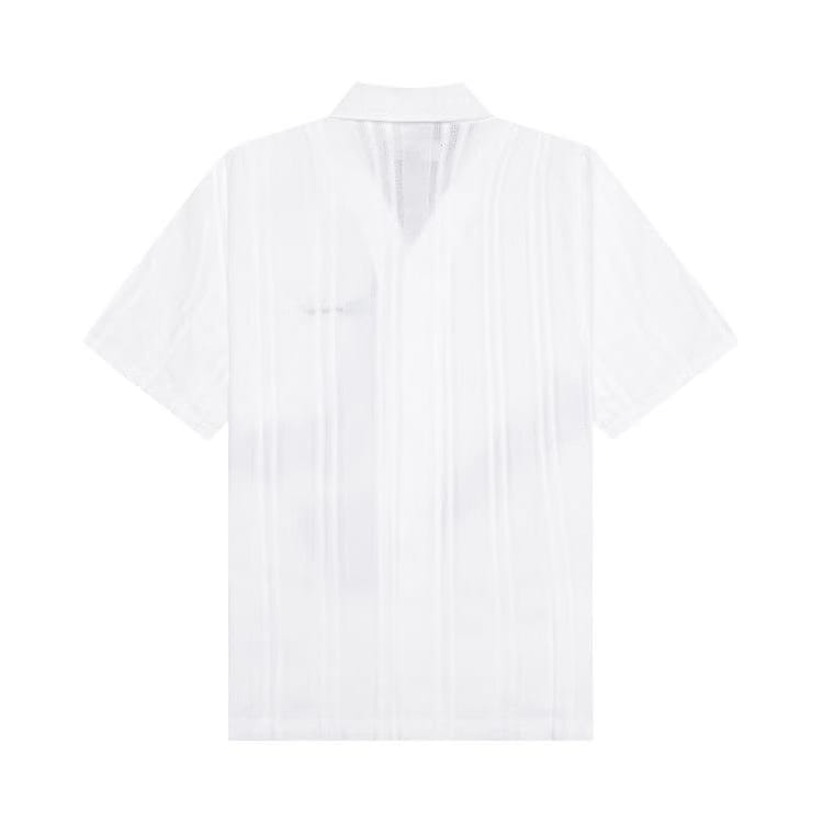 Represent Clo Embroidered Bowling Shirt Antique White