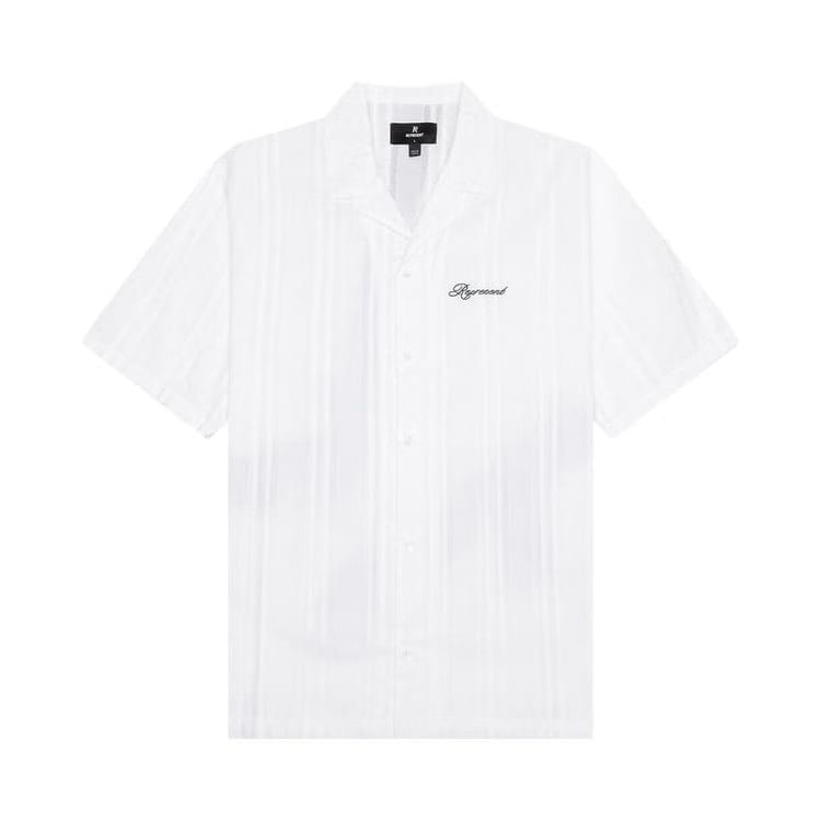 Represent Clo Embroidered Bowling Shirt Antique White