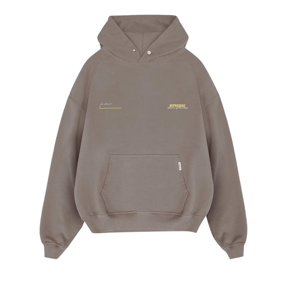 Represent Clo Patron of the Club Hoodie Washed Olive