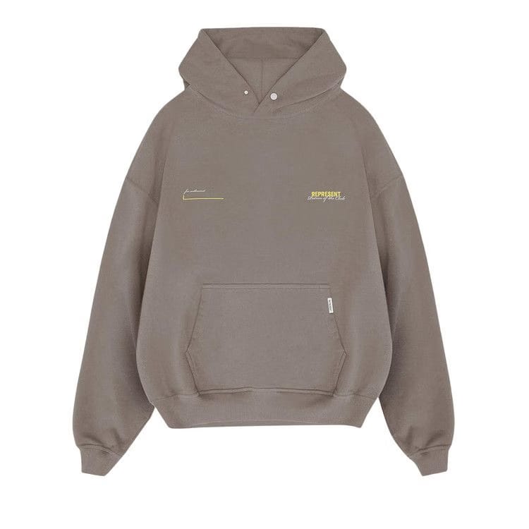 Represent Clo Patron of the Club Hoodie Washed Olive