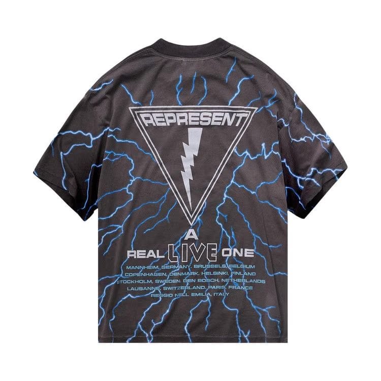 Represent Clo x Iron Maiden A Real Live One T-Shirt Sunfade Grey