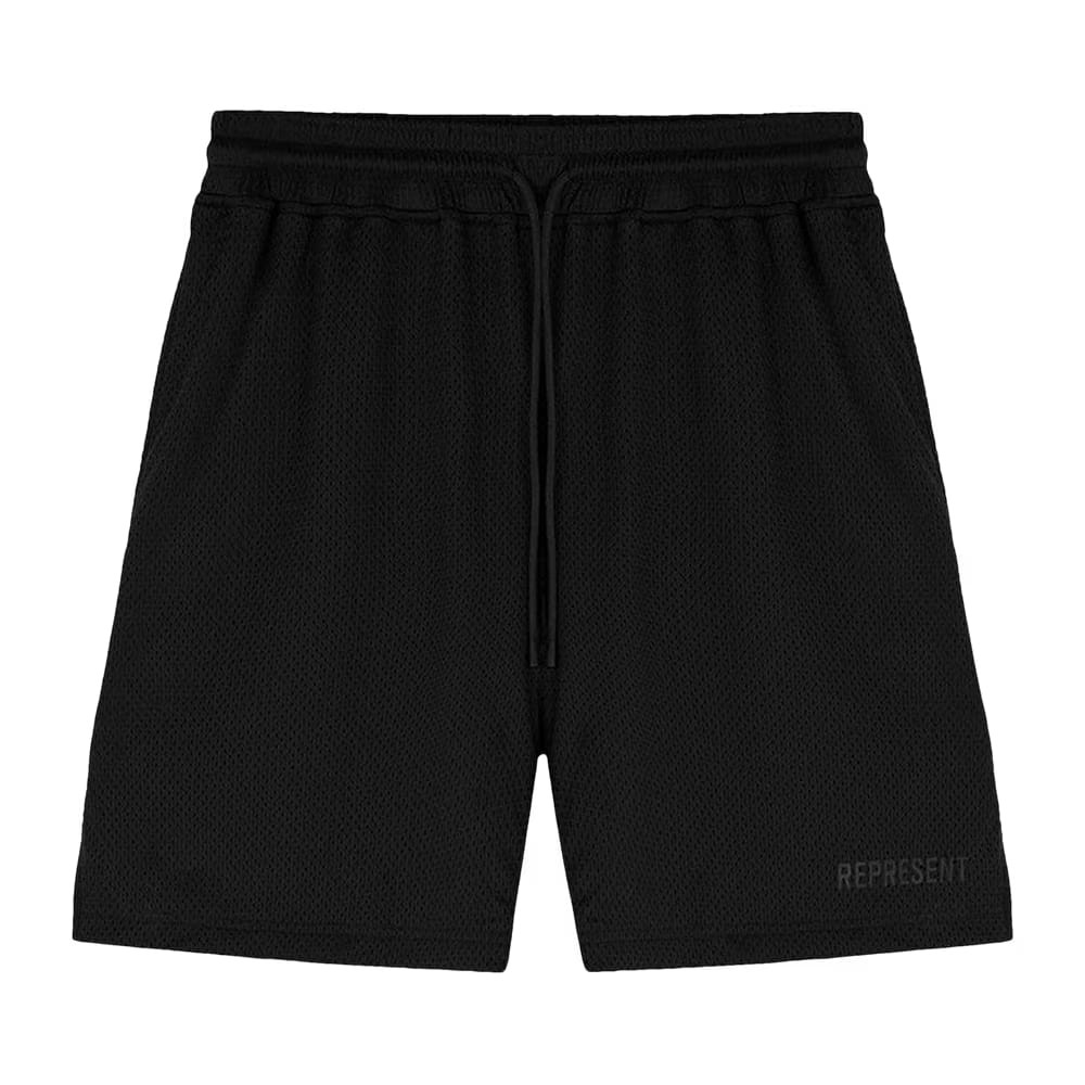Represent Clo Mesh Shorts Jet Black