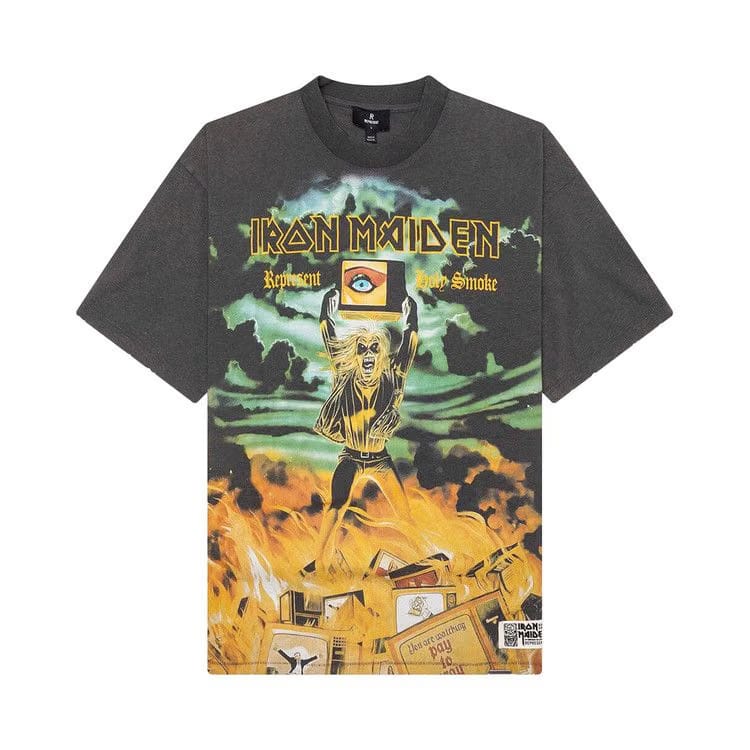 Represent Clo x Iron Maiden Holy Smoke T-Shirt Ash