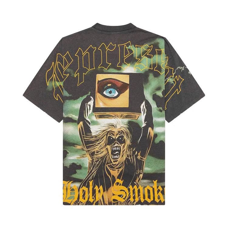 Represent Clo x Iron Maiden Holy Smoke T-Shirt Ash