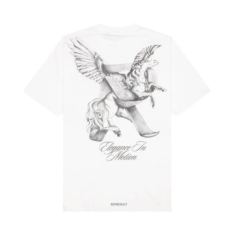 Represent Clo Elegance In Motion T-Shirt Flat White