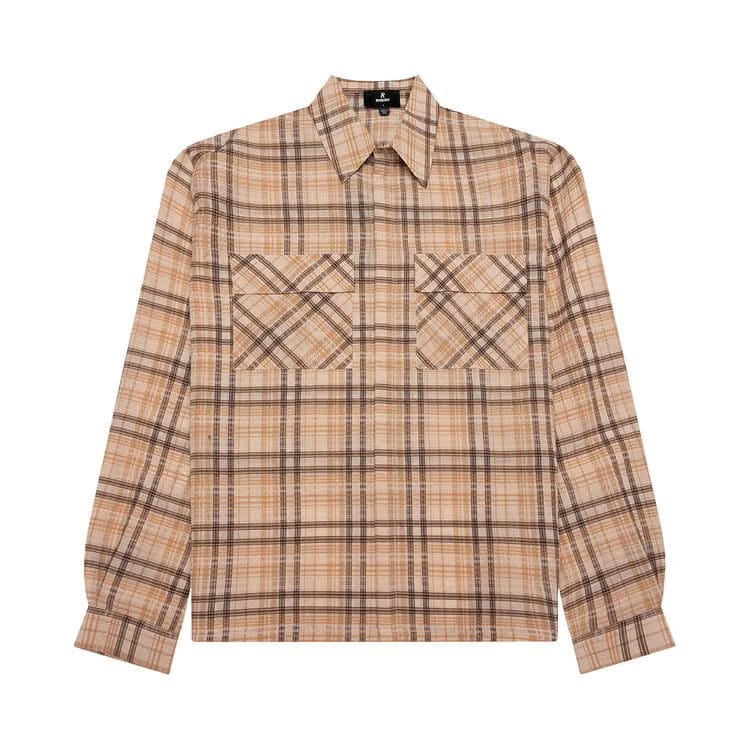 Represent Clo Sheer Flannel Shirt Brown Checker