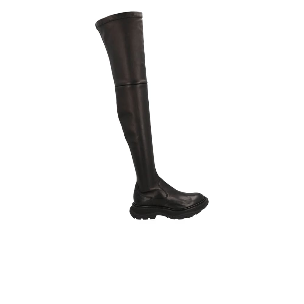 Alexander McQueen Wmns Tread Slick Tall Boot 'Black'