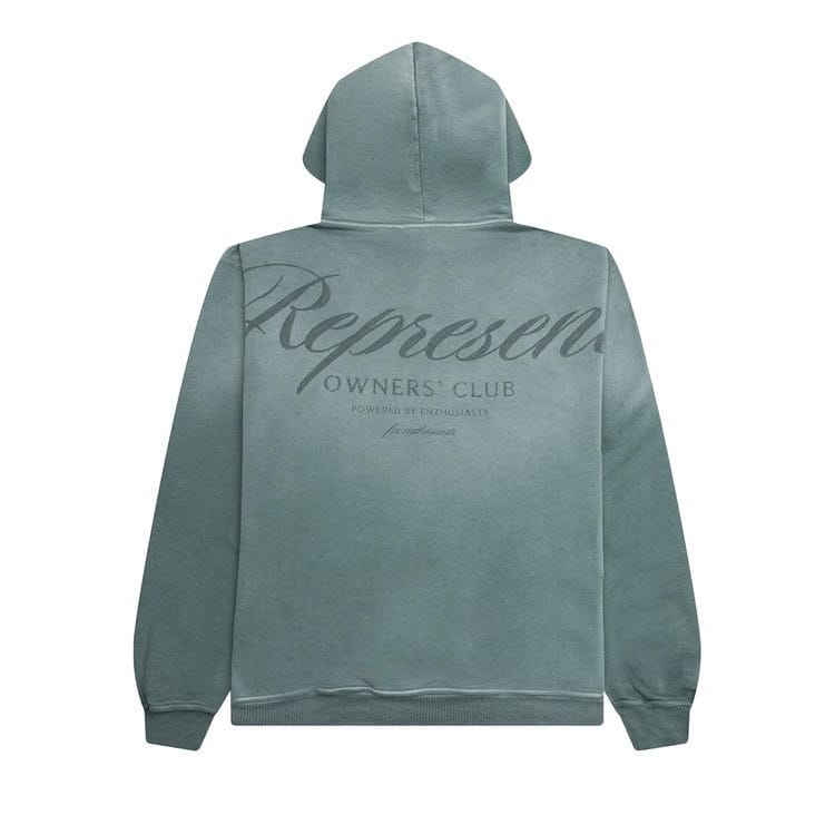 Represent Clo Owners Club Script Hoodie Vintage Green
