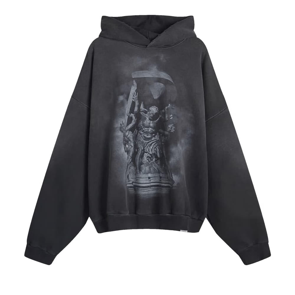 Represent Clo Atlas Hoodie Stained Black