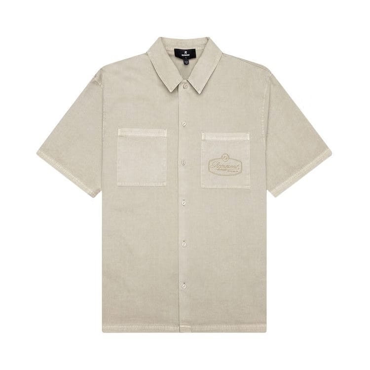 Represent Clo Shorts-Sleeve Overshirt Beige