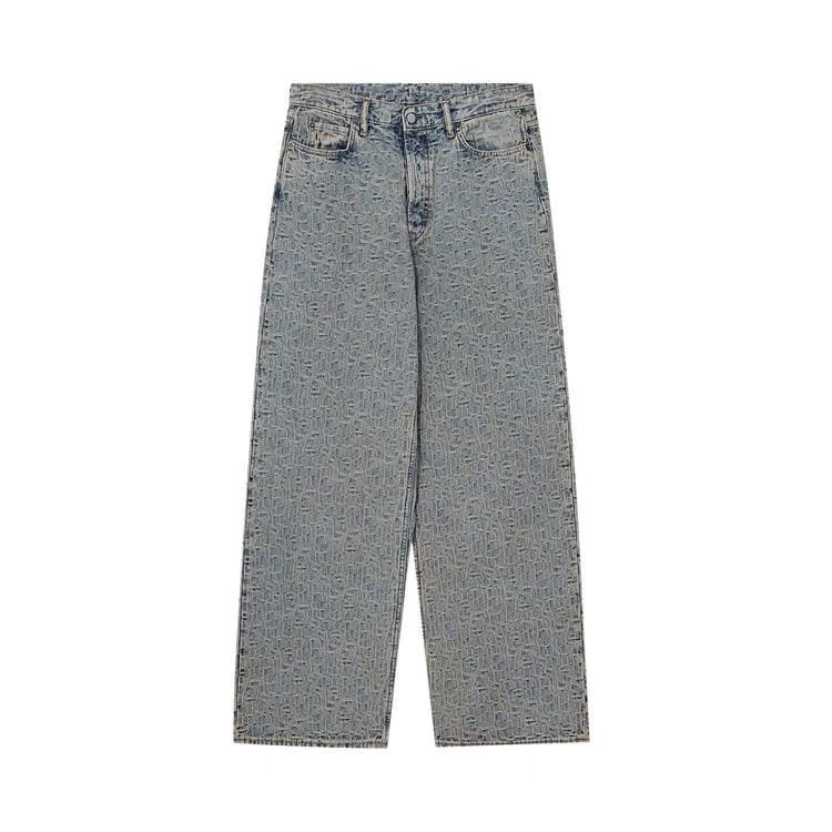 Acne Studios 1981M Monogram Pants Blue/Beige