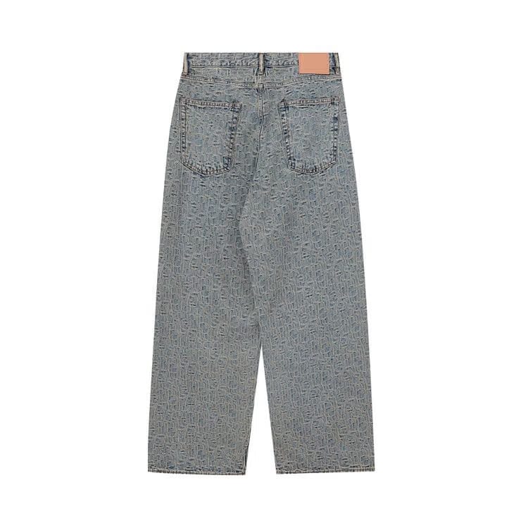 Acne Studios 1981M Monogram Pants Blue/Beige
