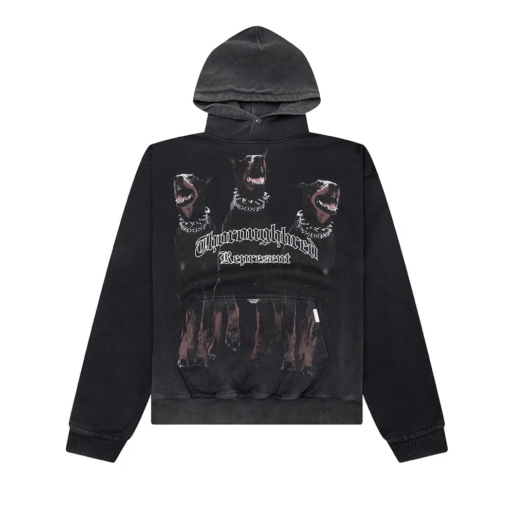 Represent Clo Thoroughbred Hoodie Vintage Black