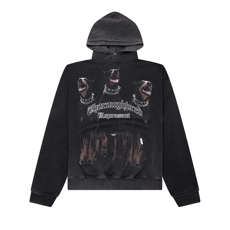 Represent Clo Thoroughbred Hoodie Vintage Black