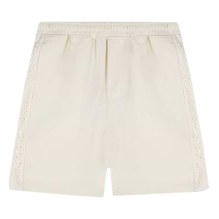 Represent Clo Knitted Panel Shorts Antique White