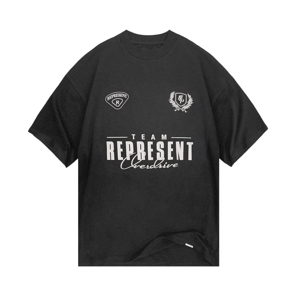 Represent Clo World Championship T-Shirt Stained Black