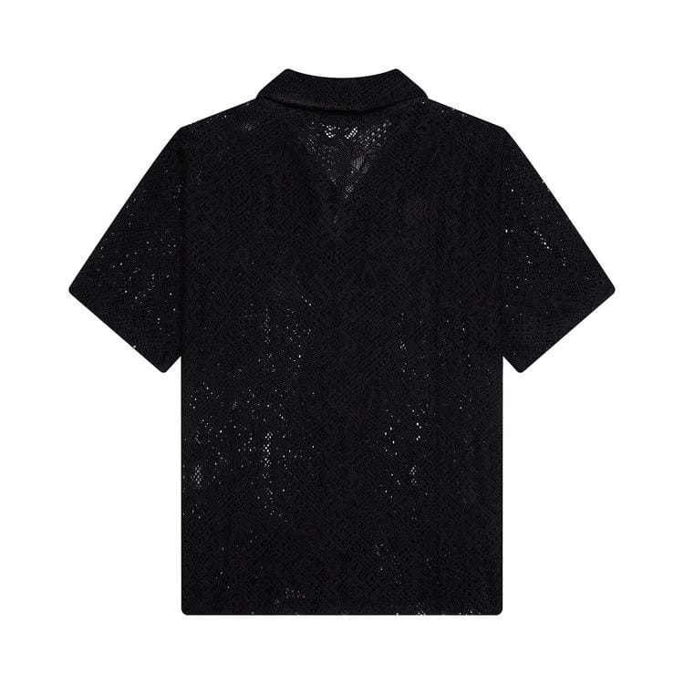 Represent Clo All Over Crochet Shirt Jet Black