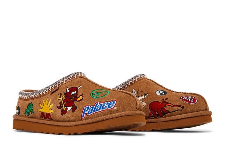 Palace x UGG Tasman Slipper Chestnut
