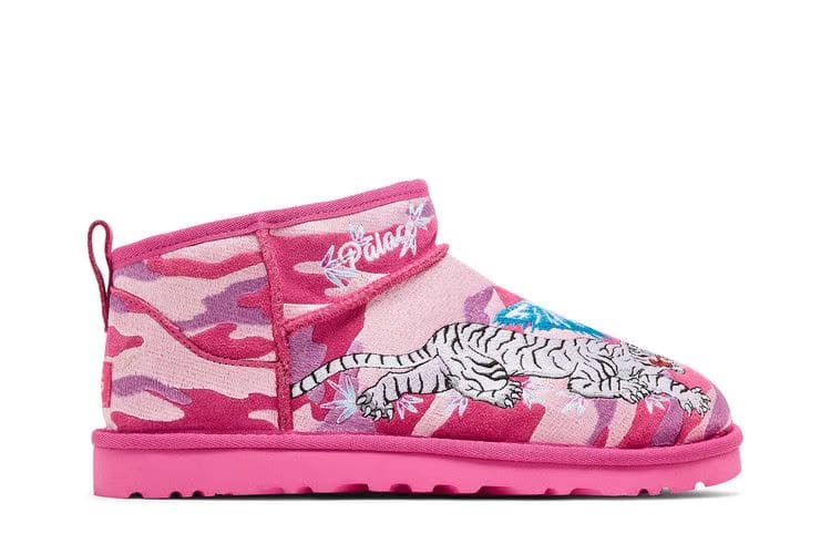 Palace x UGG Classic Ultra Mini Boot Pink Camo