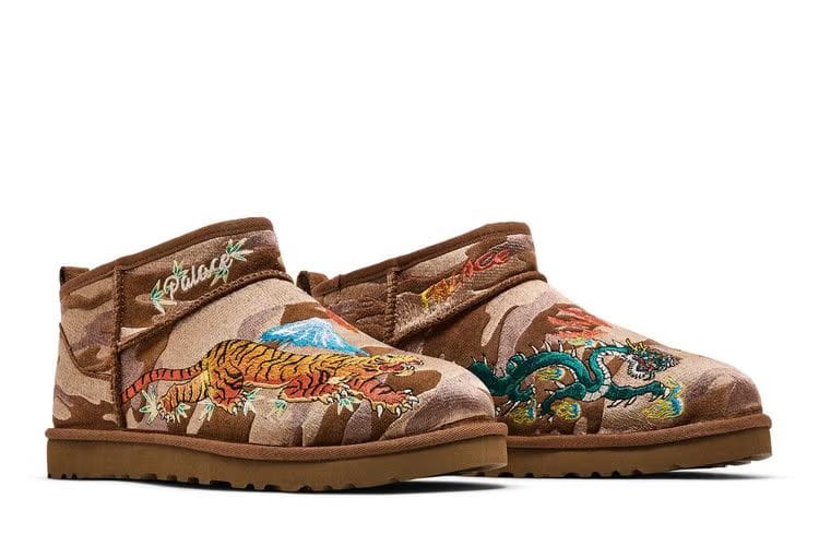 Palace x UGG Classic Ultra Mini Boot Chestnut Camo