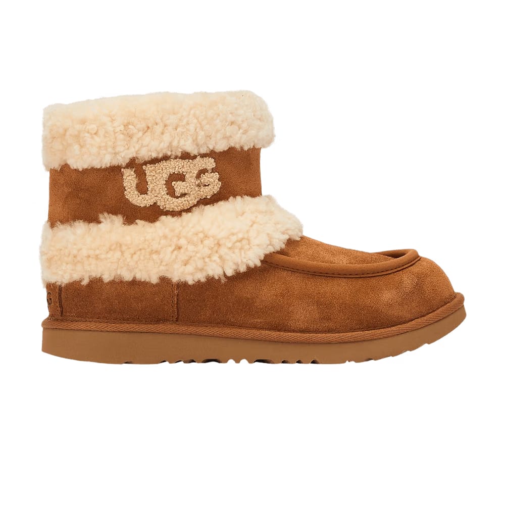 UGG Ultra Mini Fluff Boot Kids Chestnut