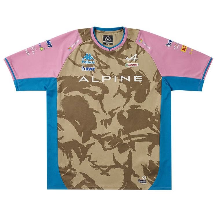 Palace x Kappa For Alpine Driver Jersey Desert Camo
