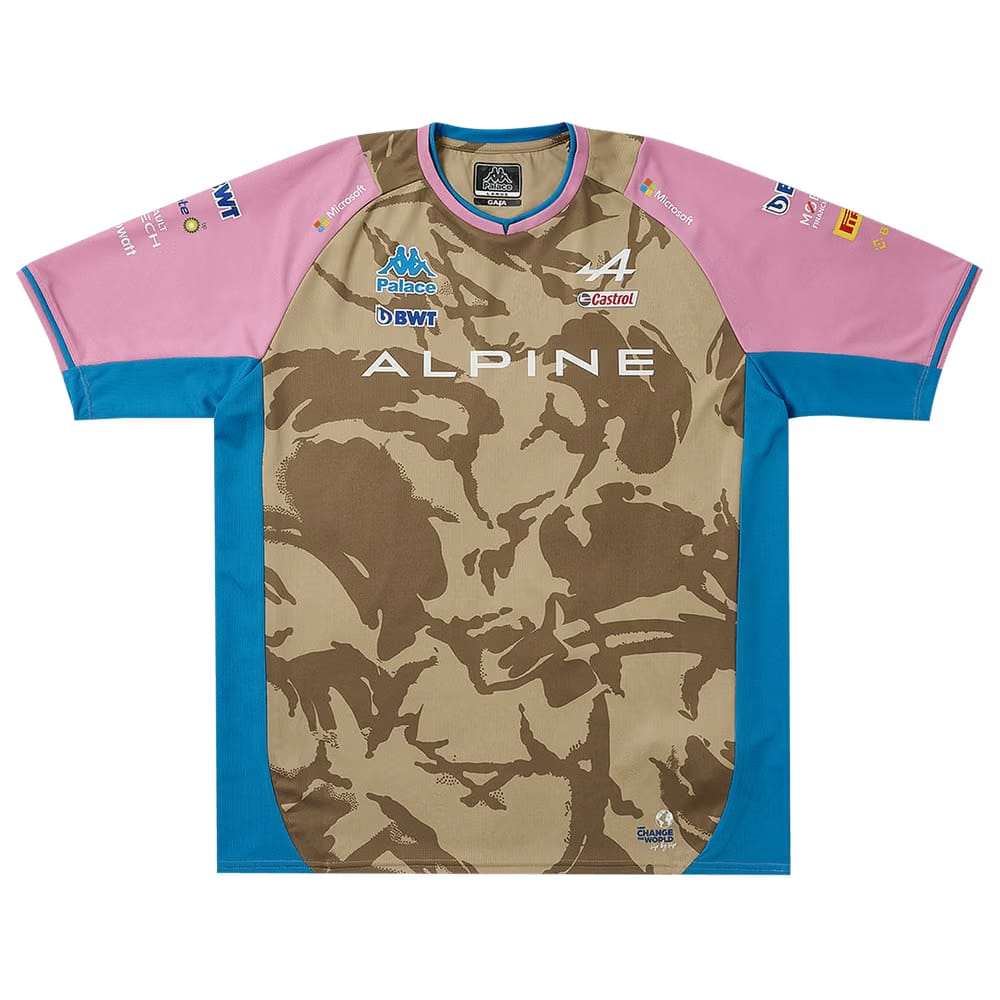 Palace x Kappa For Alpine Driver Jersey Desert Camo